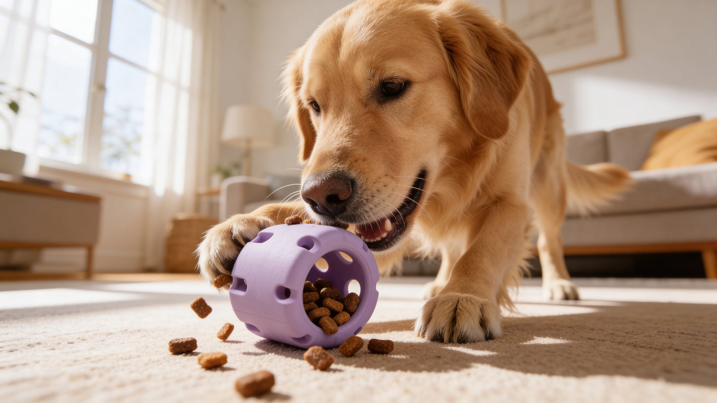Furlee™ Tough Tennis Treat Dog Toy